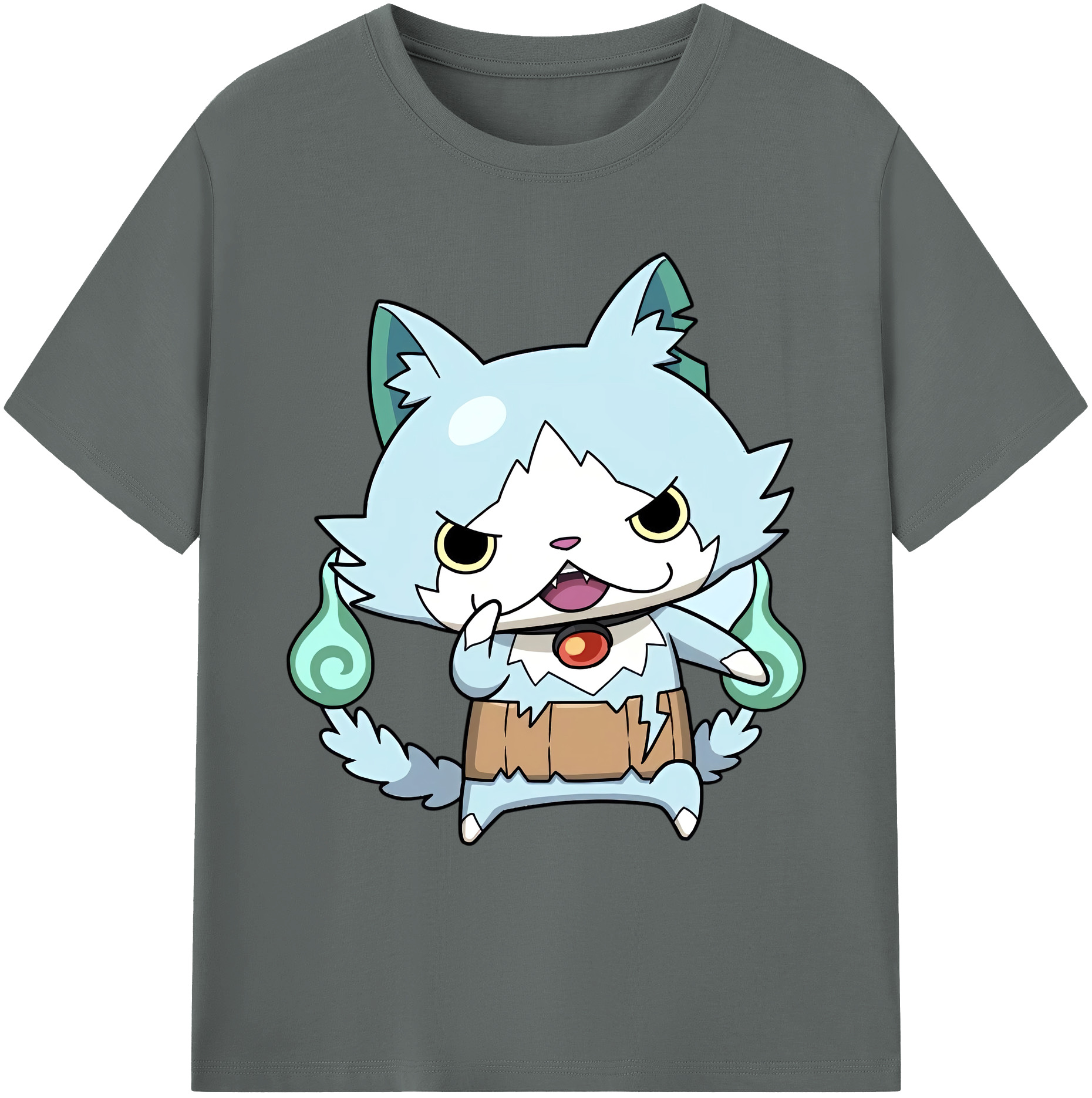 （画像用） 妖怪ウォッチ Yo-kai Watch 綿100％ メンズ半袖Tシャツ｜肌触りやわらか＆通気性
